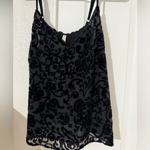 Xhilaration Black Floral Camisole